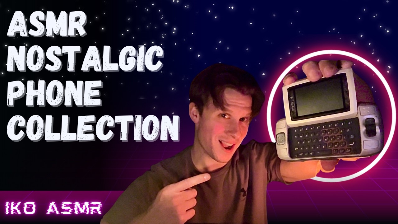 Nostalgic Phone Collection ASMR (Whispering, Tapping, and Button Clicking)