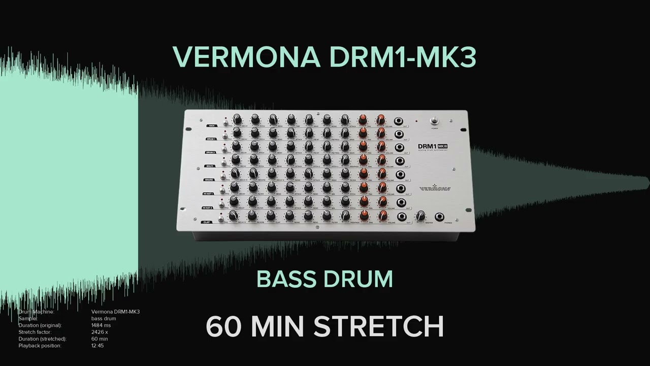 Vermona DRM1-MK3 Bass Drum 2 (1 HOUR)