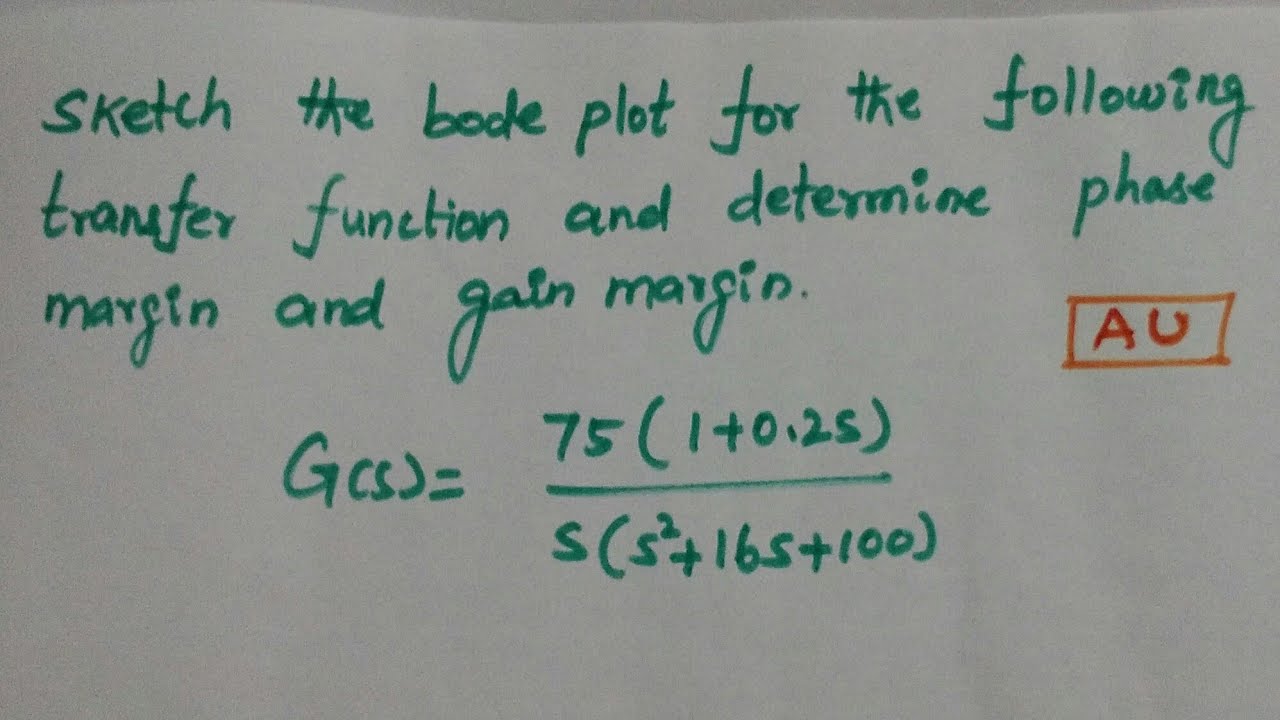 Bode plot based on problem in Tamil - Use headset for better sound effect
