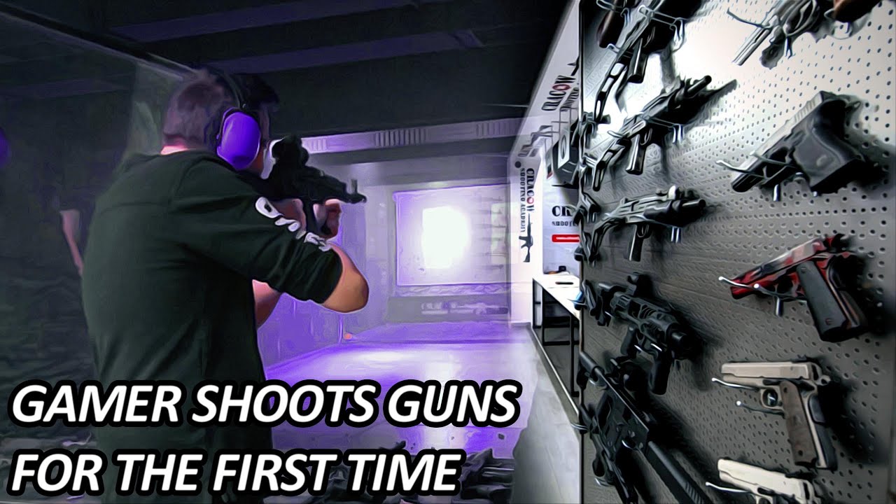 Gamer Shoots Real Guns For The First time