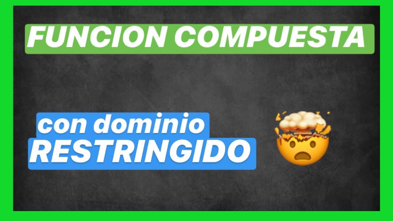 Composición de funciones con DOMINIO RESTRIGINDO | MATEMATICA PREUNIVERSITARIA
