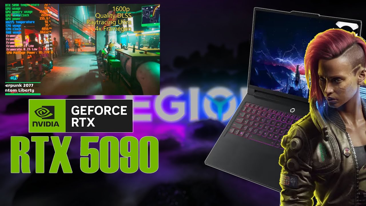 RTX 5090 Laptop - ( Lenovo Legion Pro 7i 2025 ) vs Demanding Games