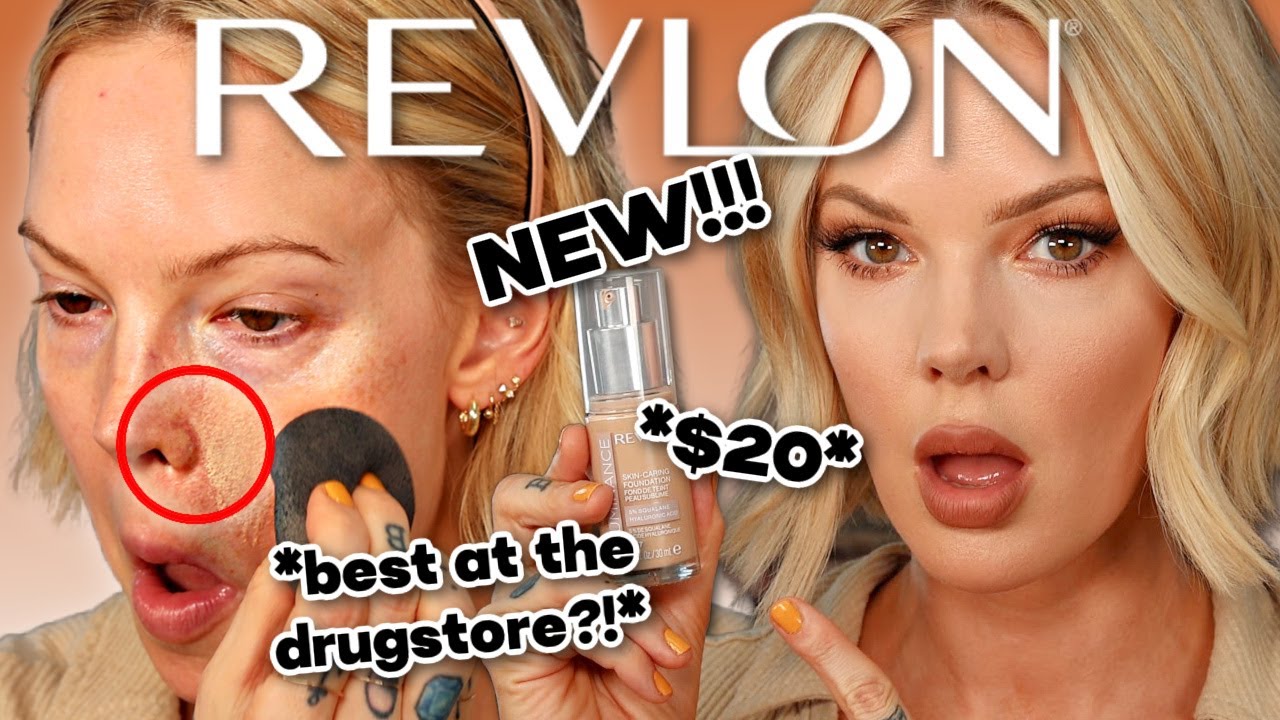 REVLON ILLUMINANCE SKIN CARING FOUNDATION REVIEW WEAR TEST | best new foundation at the drugstore?