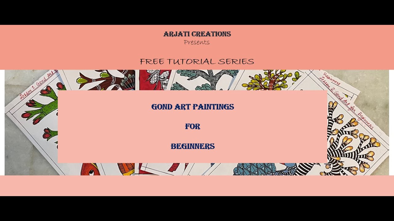 Gond Art course for beginners / Gond History, Material required and Gond Filler patterns