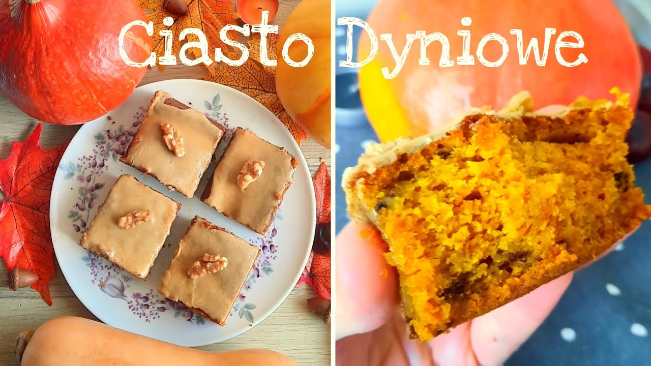 Pyszne Wilgotne Ciasto Dyniowe z Lukrem Cynamonowym i Orzechami