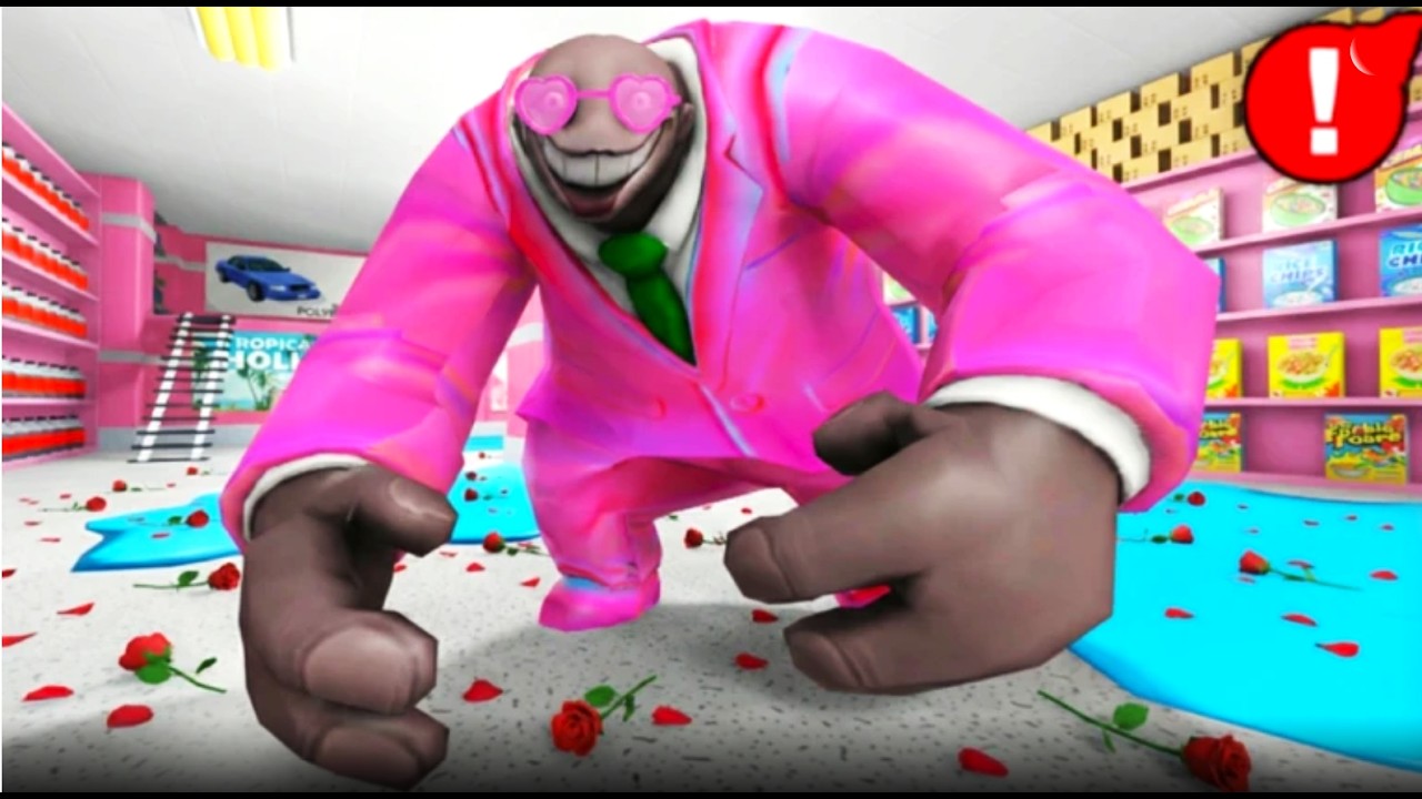 ESCAPE THE VALENTINE' SUPER MARKET..#roblox #games #gaming #robloxedit