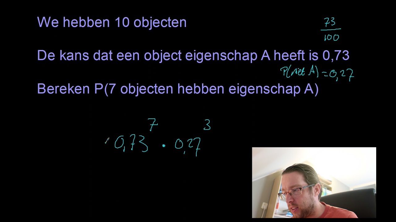 Routes in een rooster en kansen (binomiaal)