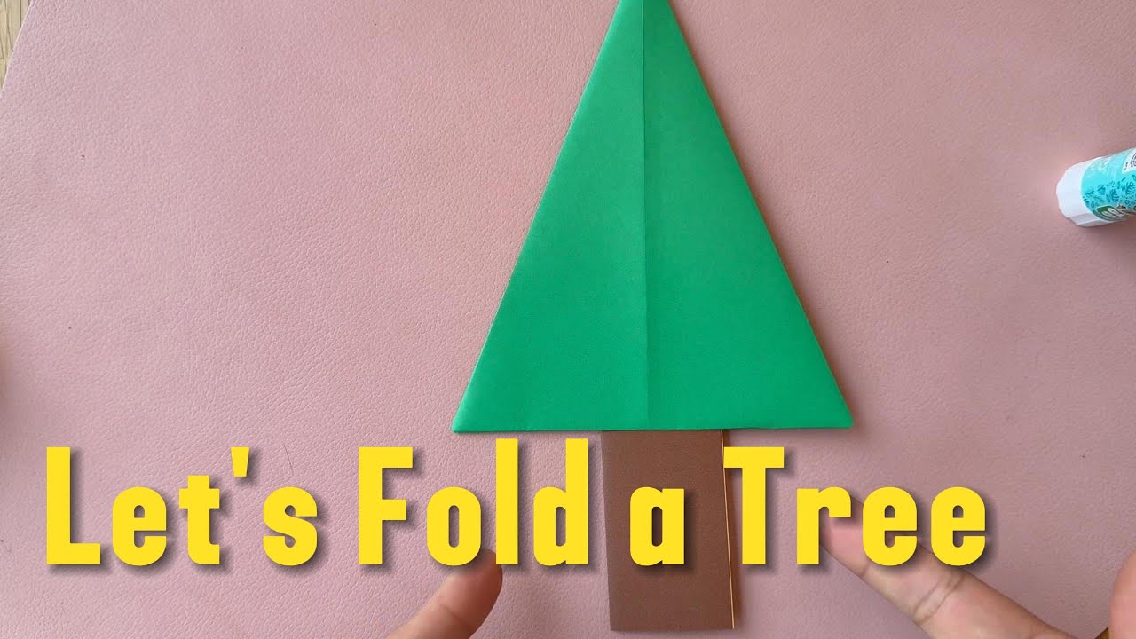 Let’s Fold a Tree! 🌲   | Easy Origami for Kids