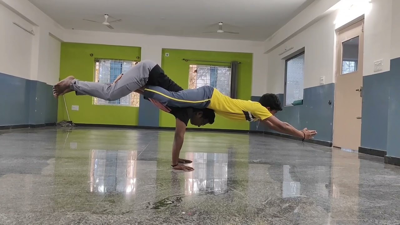 Pair yoga by SYK students....