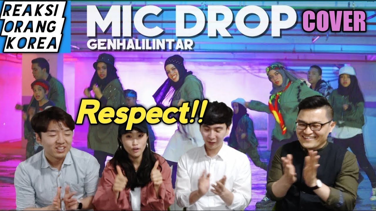 ORANG KOREA reaksi dengan MIC Drop(BTS 방탄소년단) cover by Gen Halilintar sama teman-teman