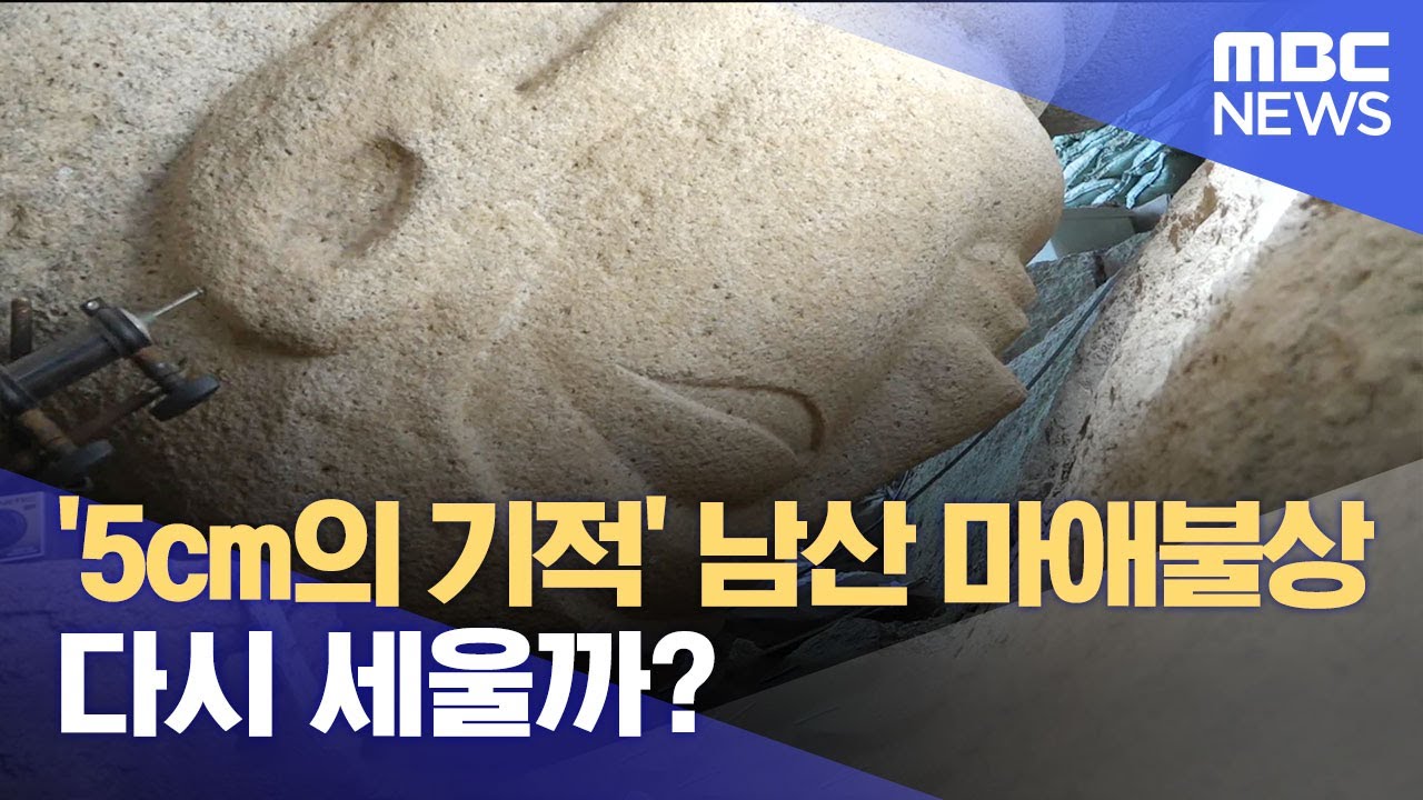 '5cm의 기적' 남산 마애불상 다시 세울까? (2023.07.25/뉴스데스크/포항MBC)