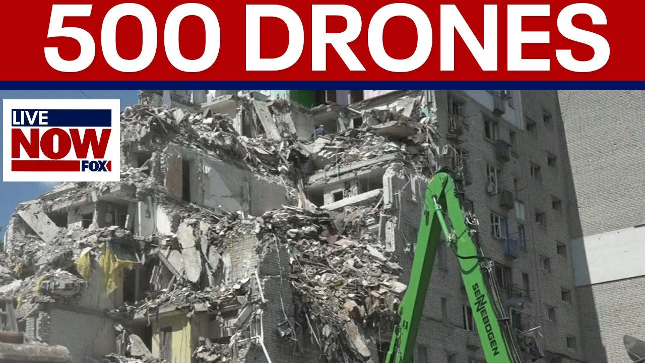 Russia launches 500 drones at Ukraine killing 13 in massive attack