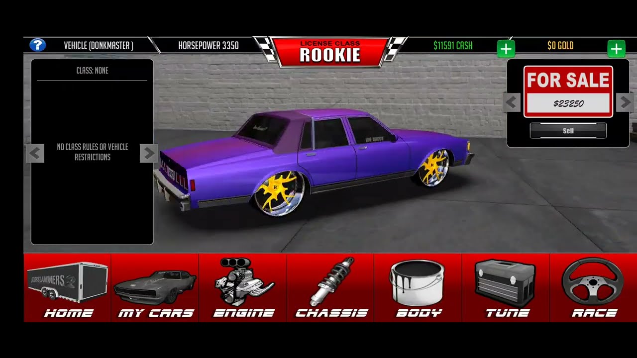 Door Slammers 2 Glitch unpurchased cars