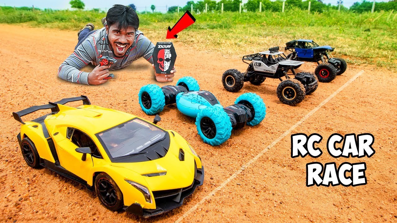 Intense RC Car Race, Loser Eat JOLOCHIPS | Mad Brothers
