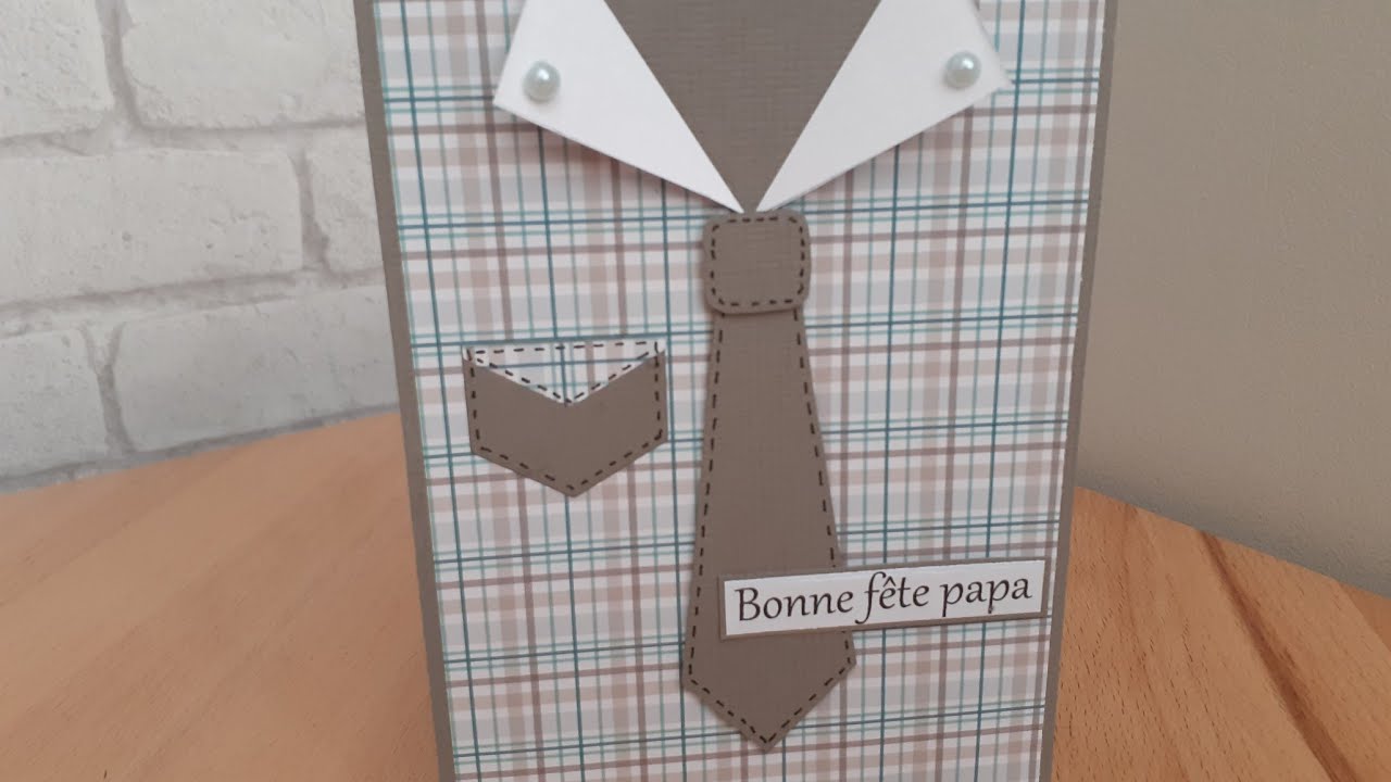 Tuto carte pochette : fête des pères