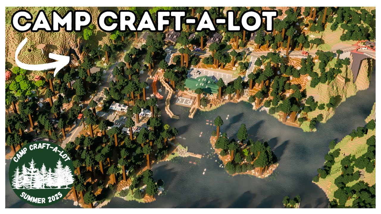 Building A SUMMER CAMP In Minecraft!