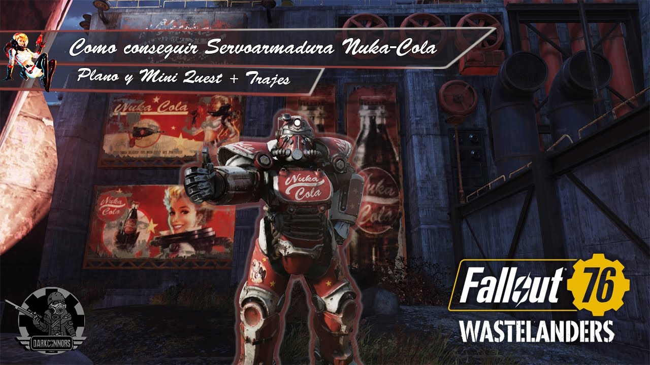 🤖 PINTURA NUKS-COLA Servoarmadura T-51 (Plano) + Trajes Nuka-Cola | Mini Quest | Fallout 76