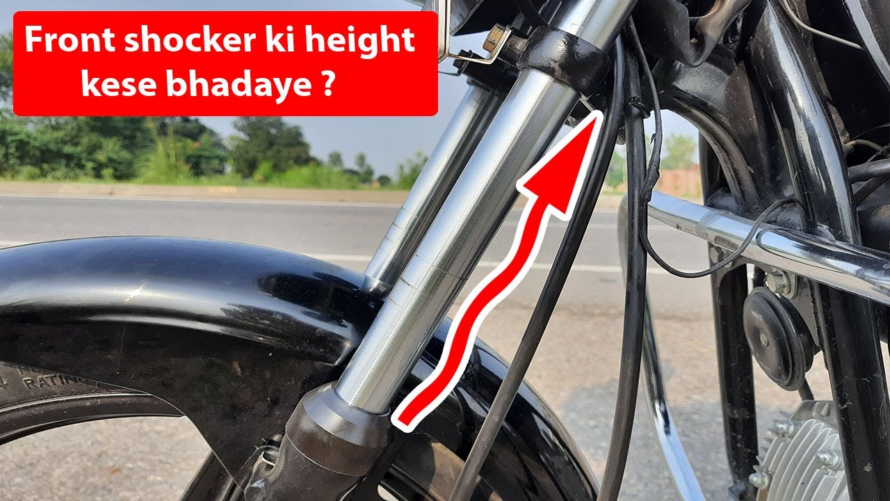 splendor Front shocker height increase