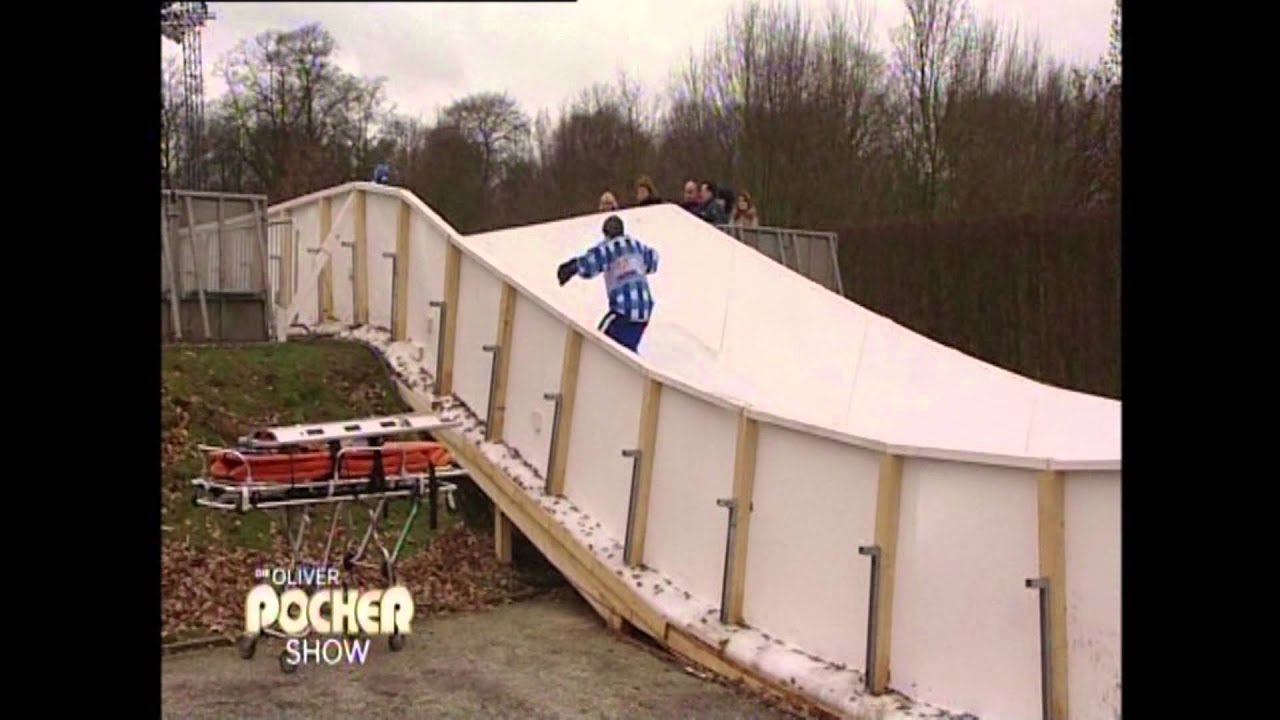 Oliver Pocher Crashed Ice - Augen zu und durch