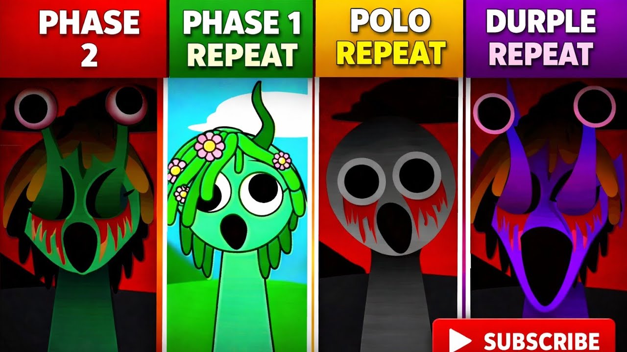 SPRUNKI Chaos 😱 Phase 1, Polo & Durple Repeat After Phase 2!