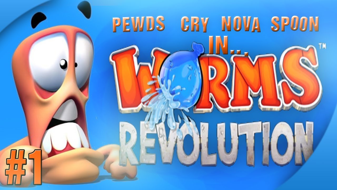 Nova / Sp00n / Cry / Pewds - Worms Revolution Part (1) Match (1)