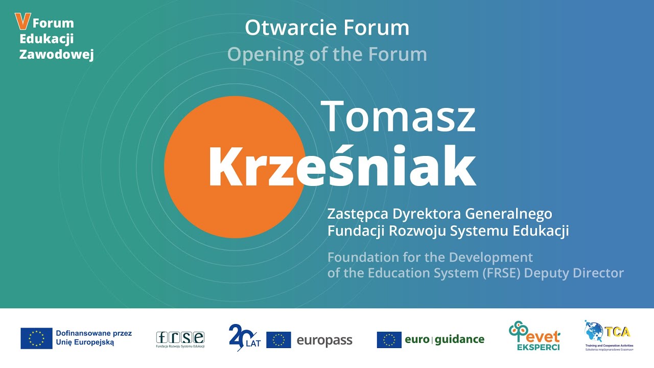 V Forum Edukacji Zawodowej Europass i Euroguidance | Otwarcie Forum | 4 grudnia 2025