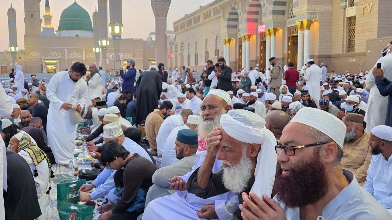 ​🔴LIVE( 21 )Iftari in Masjid-Al-Nabawi | Madina Sharif🕌 #Ramadan2026 full video juma mubarak jiyarat