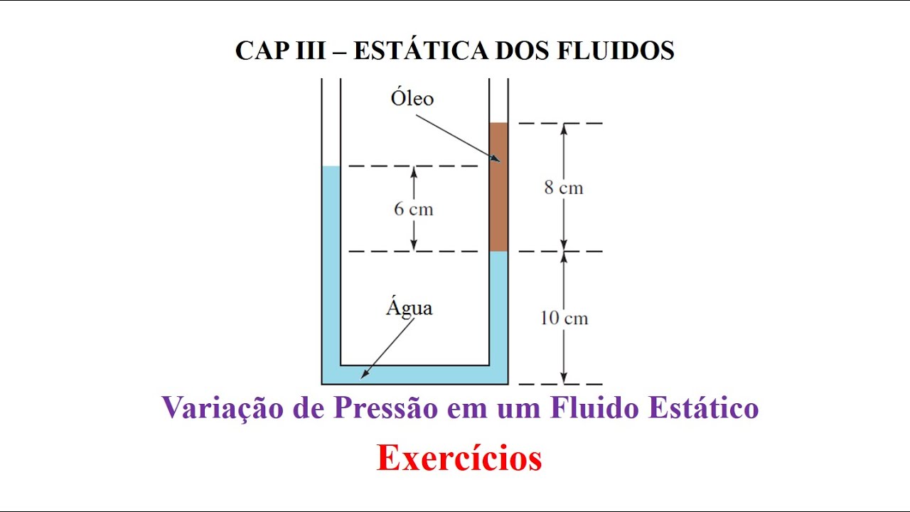 Variação de Pressão em um Fluido Estático