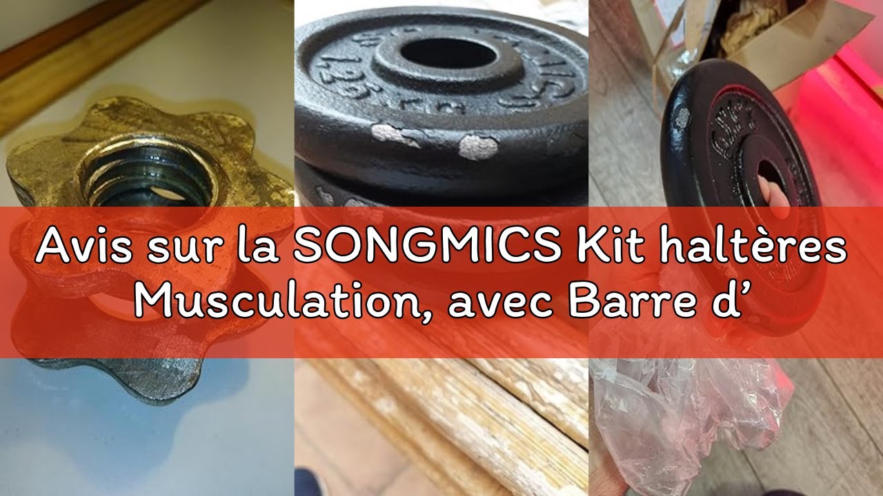 Avis sur la SONGMICS Kit haltères Musculation, avec Barre d’Extension, Poids Ajustable，pour Hommes e