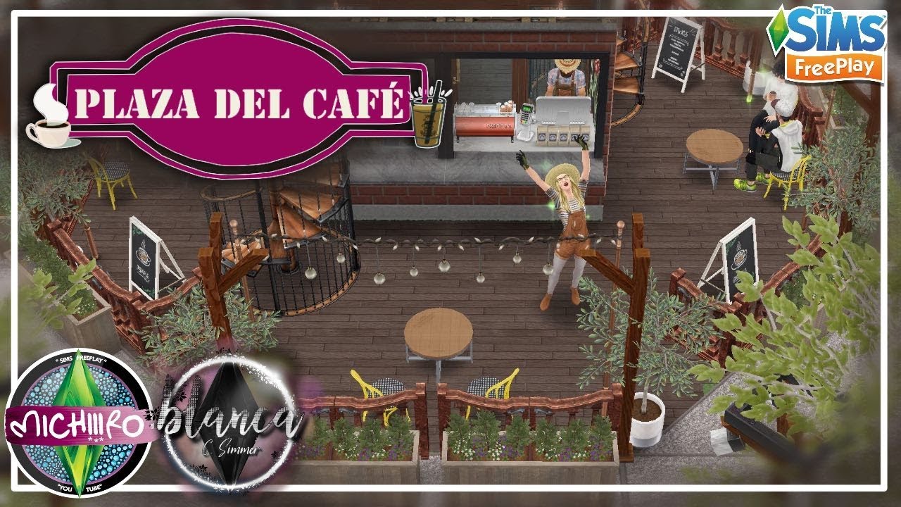 PLAZA del CAFÉ |🌸| Machinima Tour Planos |🐻| Sims FreePlay |🌸| Blanca Cortinez