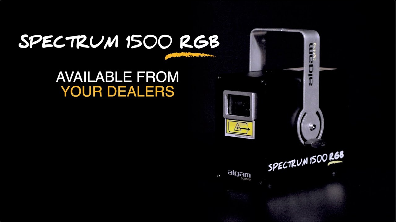 SPECTRUM 1500 RGB - MULTICOLOUR RGB ENTERTAINMENT LASER - ALGAM LIGHTING