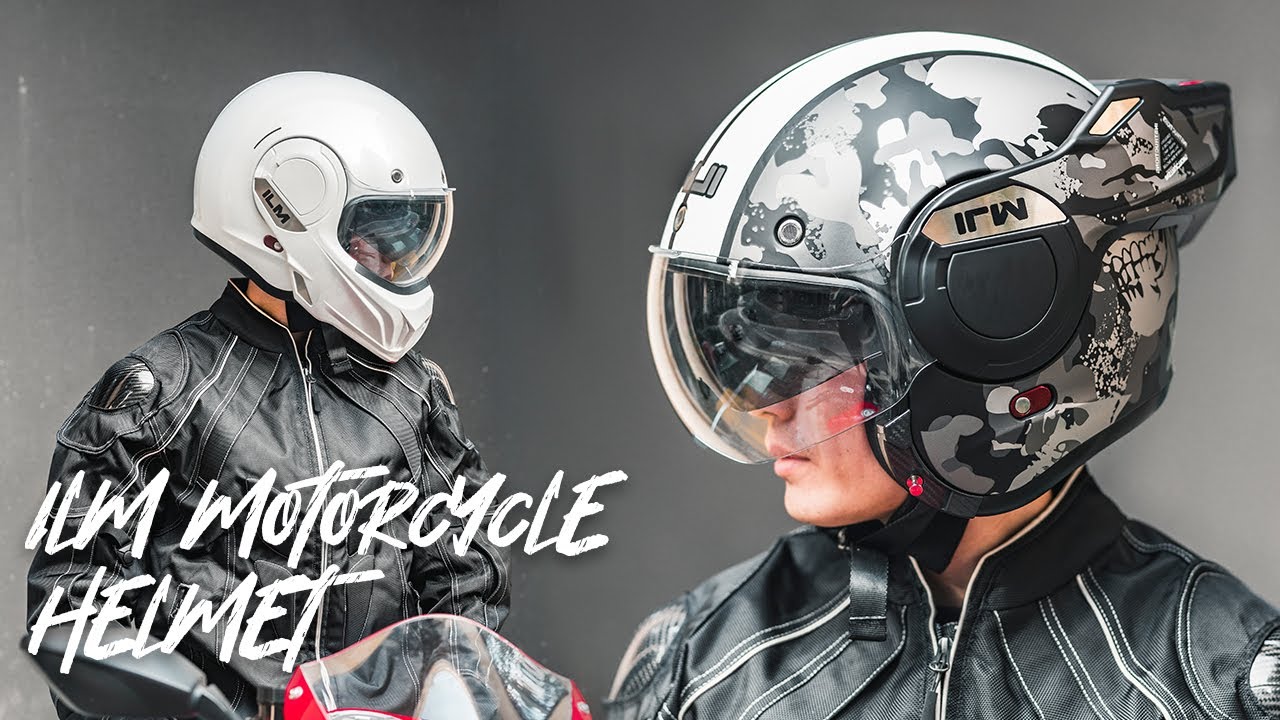 ILM B707 Modular 3/4 Open Face Motorcycle Helmet | ilmracing