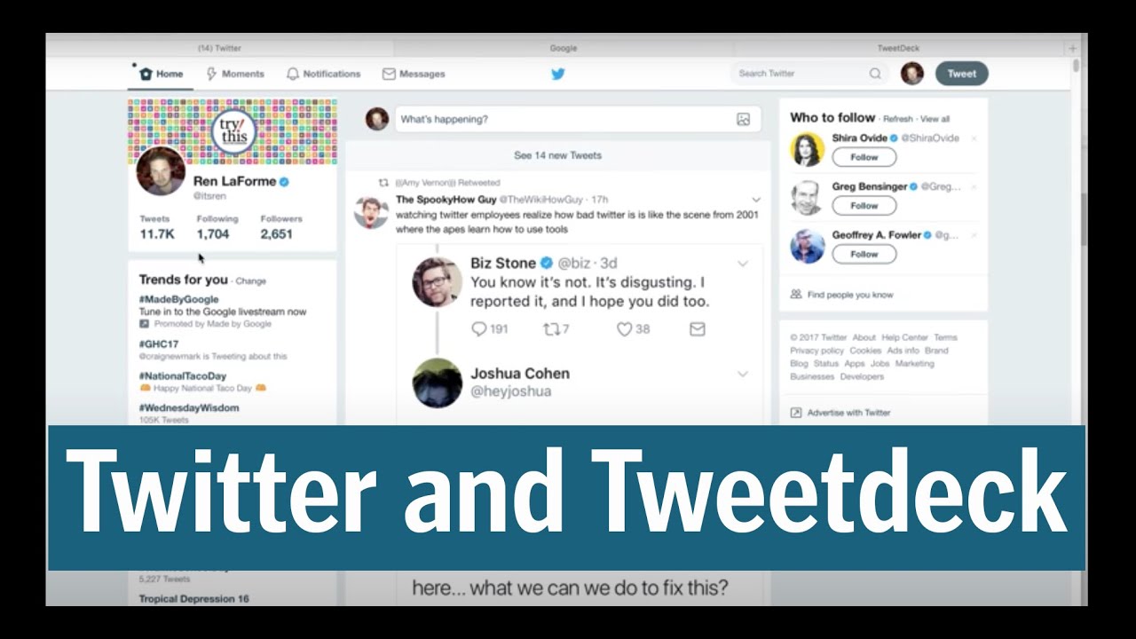 How to use Twitter Advanced Search and Tweetdeck to filter for the most useful tweets