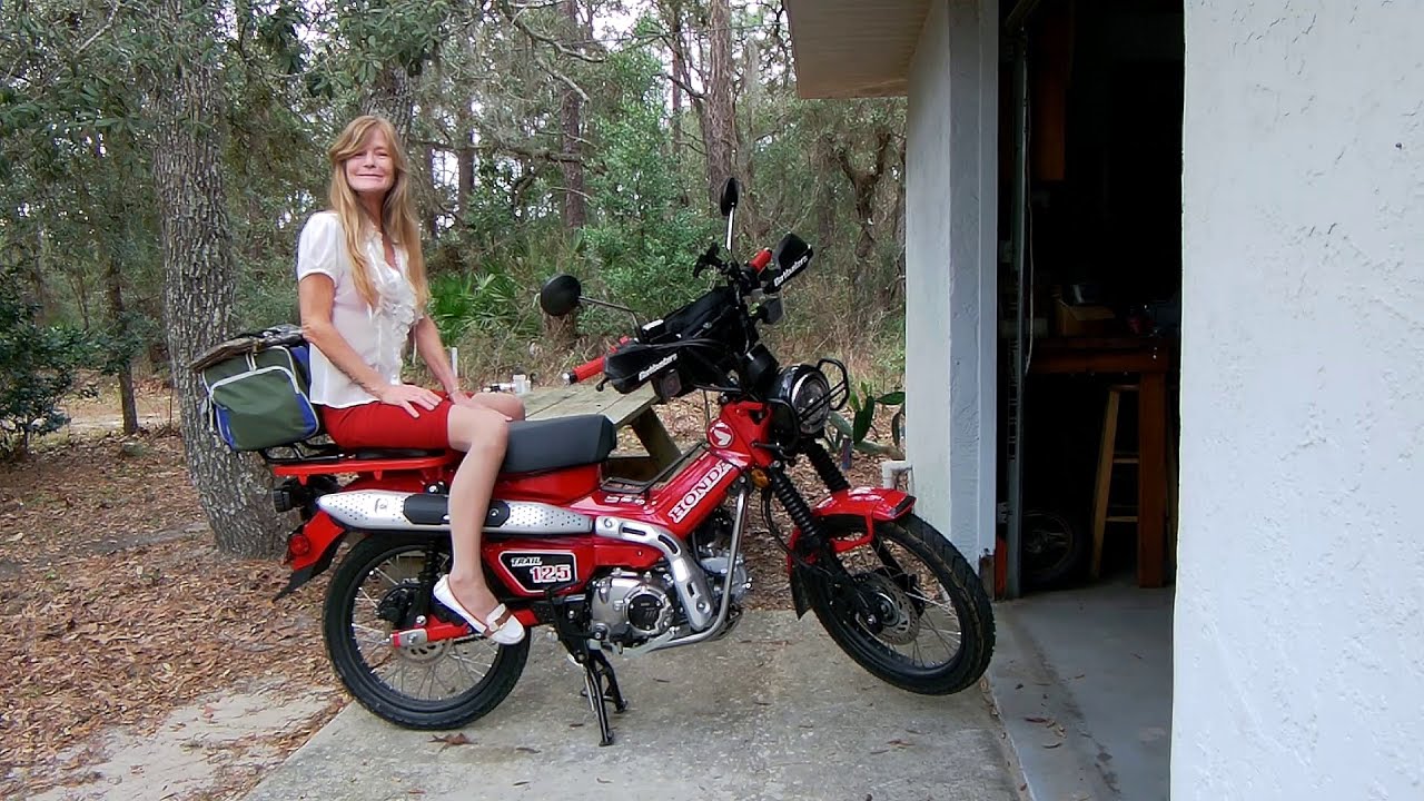 2021 Honda Trail 125 - Adding a Rear Rack Extension and a Rear Seat to my Honda Trail 125