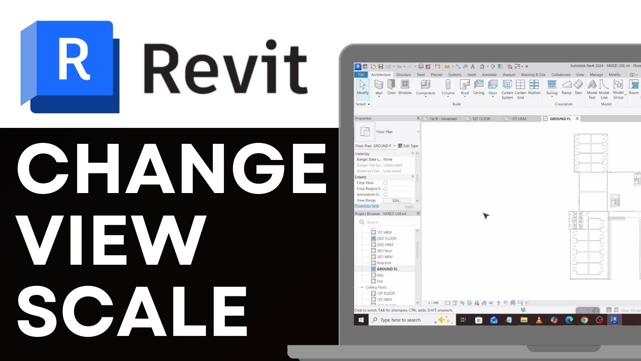 How to Change View Scale in Revit 2026 (Revit Tutorial)