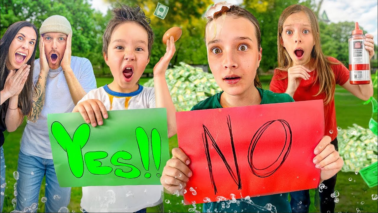 YES or NO? 🫣 DISGUSTING FOOD vs MONEY and SURPRISES!