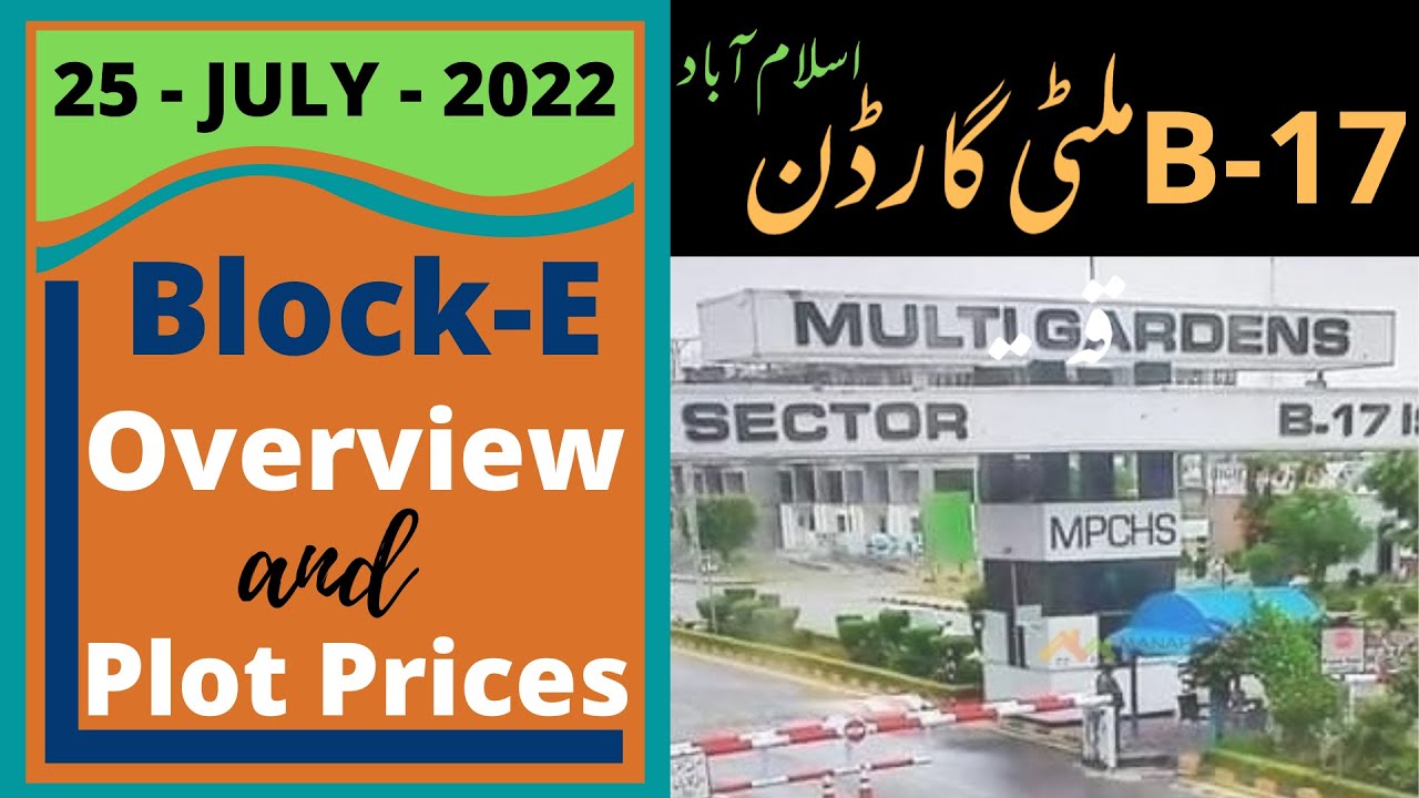 B17 Multi Gardens Islamabad Block E Prices [LATEST] | B-17 Multigardens Islamabad