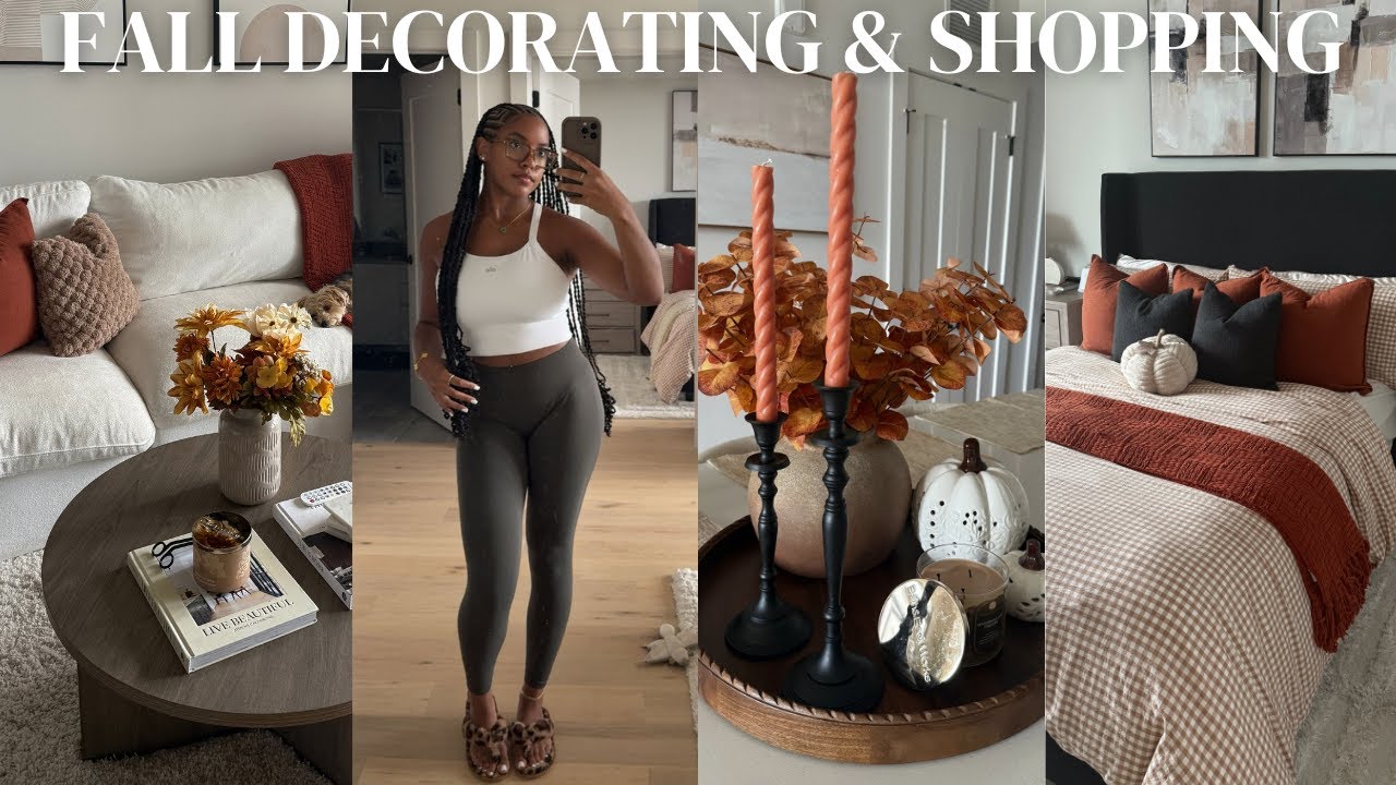 DECORATE MY APARTMENT FOR FALL WITH ME 🍂 | shopping, new cozy bedding & more