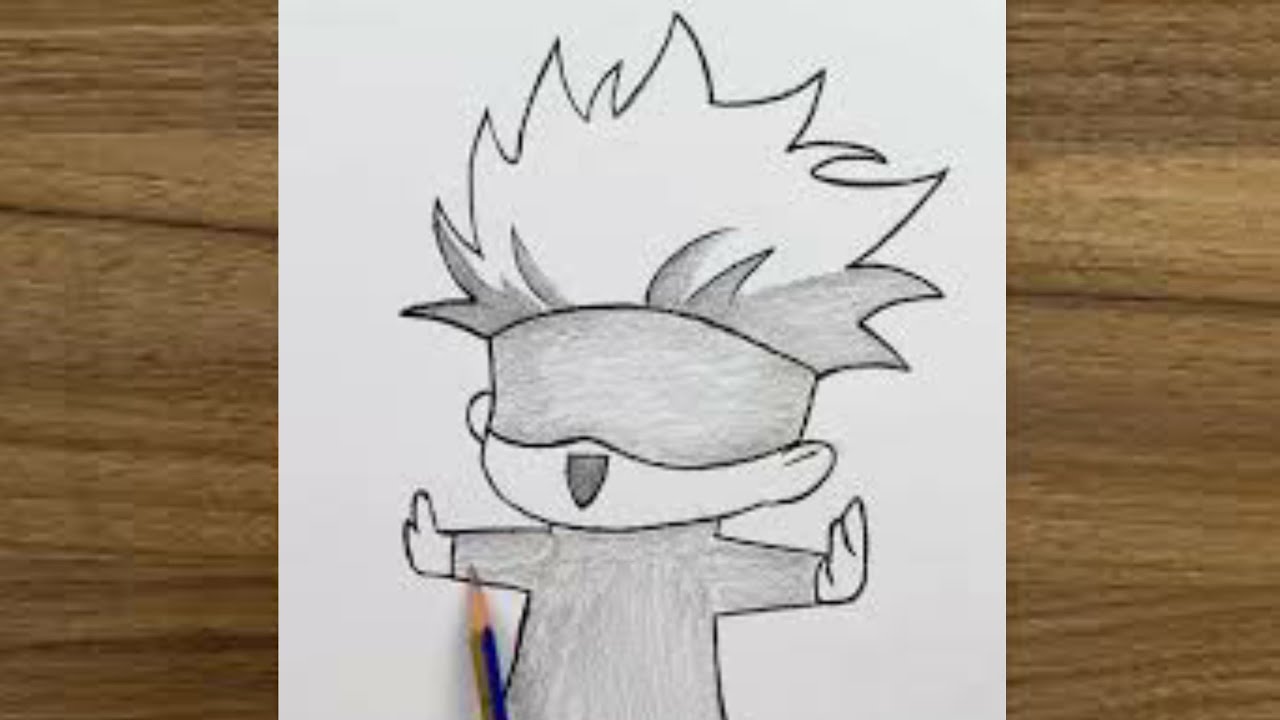 Easy gotu drawing| easy Anime drawing| Anime drawing| pencil Anime drawing|