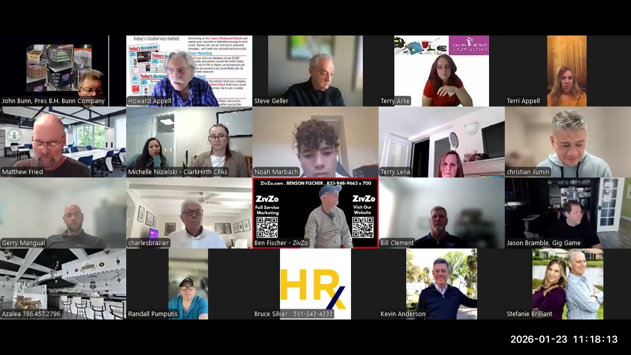 11am Networking Meeting Jan 23 2026