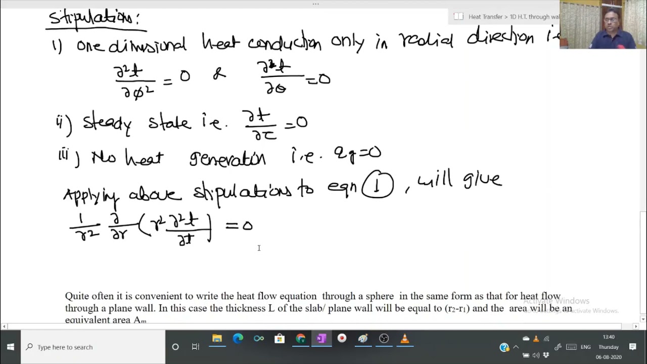 1. 20- Heat Conduction through Plain  Hollow Sphere