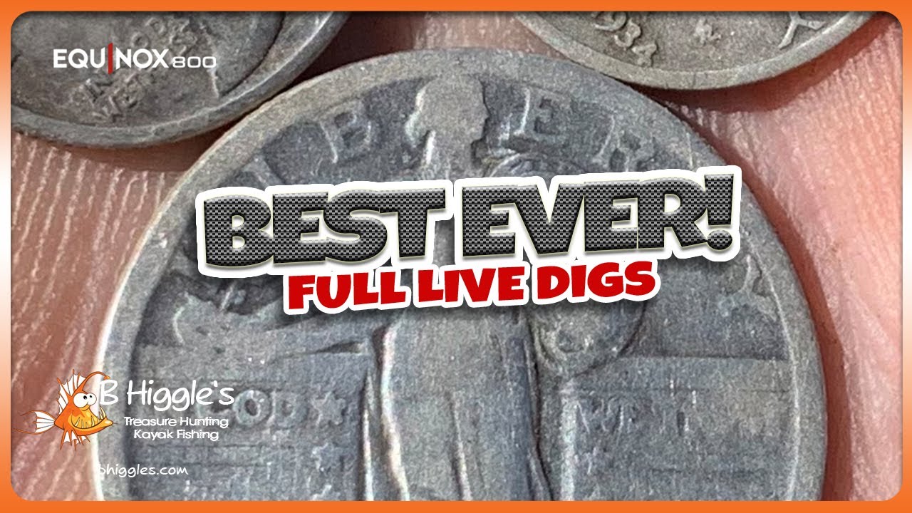 My BEST DAY EVER!! Metal Detecting Silver Coins with Minelab Equinox 800 Metal Detector