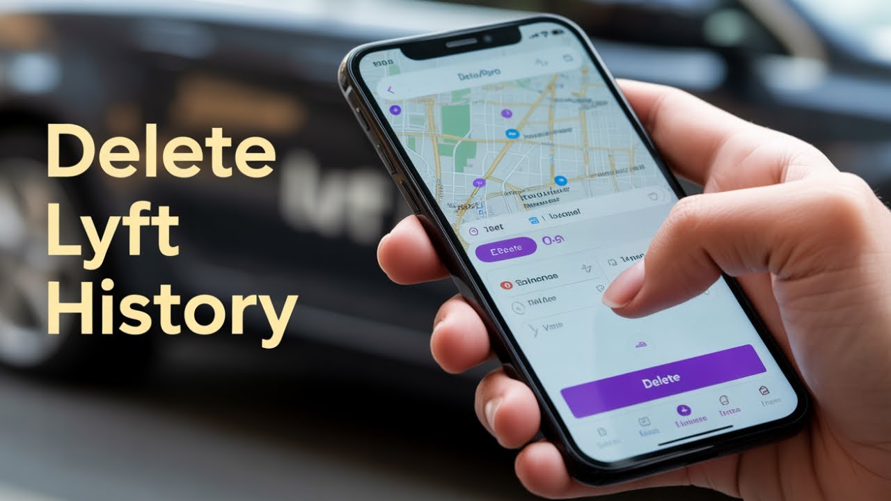 Как очистить историю поездок Lyft в США