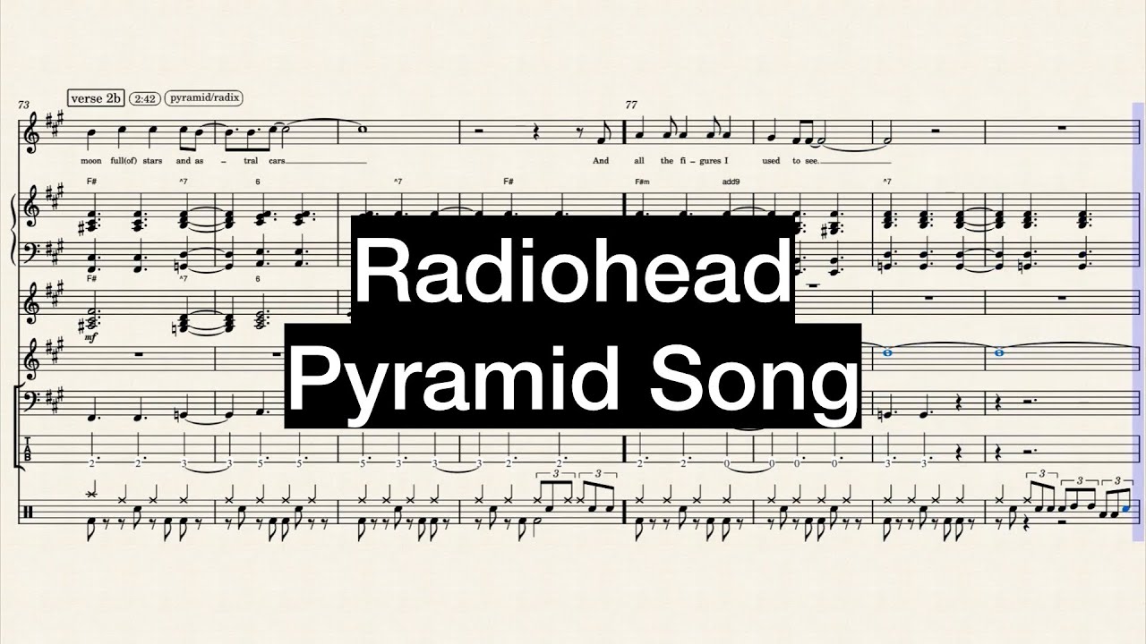 Radiohead - Pyramid Song (full score) [WIP]