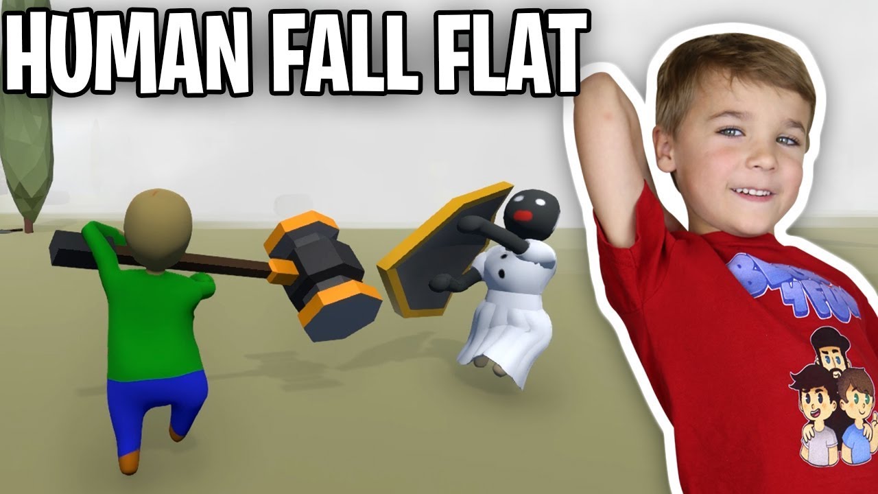 GRANNY AND BALDI FIGHTING IN ARENA in HUMAN FALL FLAT
