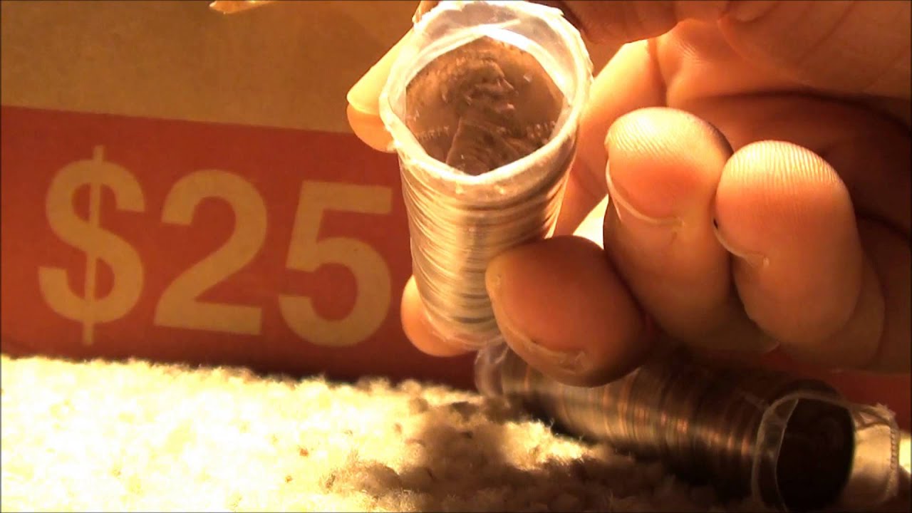 Coin Roll Hunting United States One Cent Coins, 4th $25 box of pennies from the bank