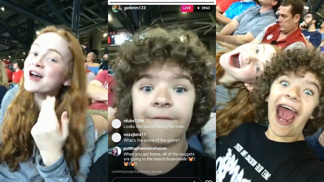 Gaten Matarazzo | Instagram Live Stream | 19 April 2017 w/ Sadie Sink