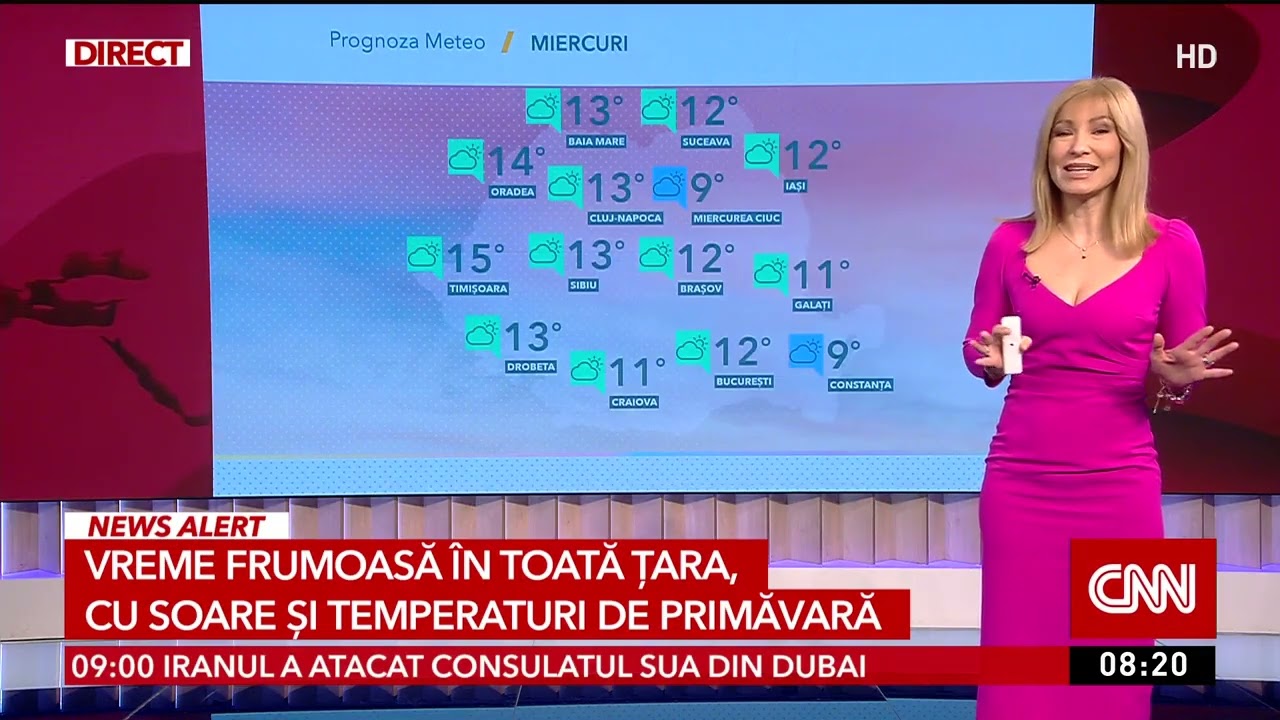 Vreme mai caldă decât ar fi normal pentru această perioadă din an