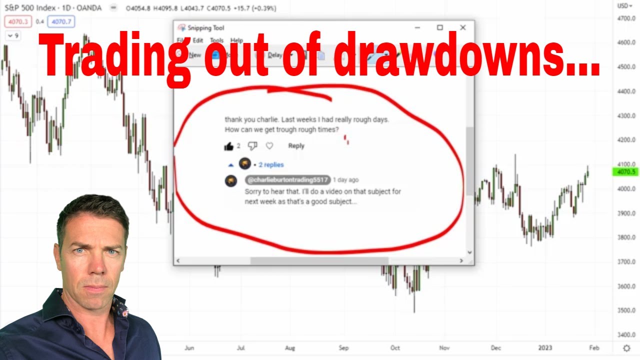 Trading out of drawdowns...