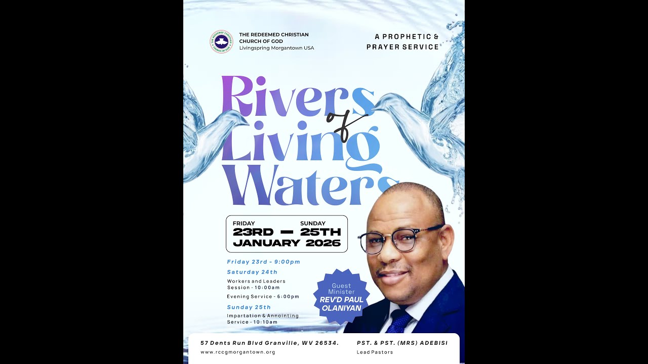 SUNDAY SERVICE - RIVERS OF LIVING WATER || JANUARY 25TH, 2026